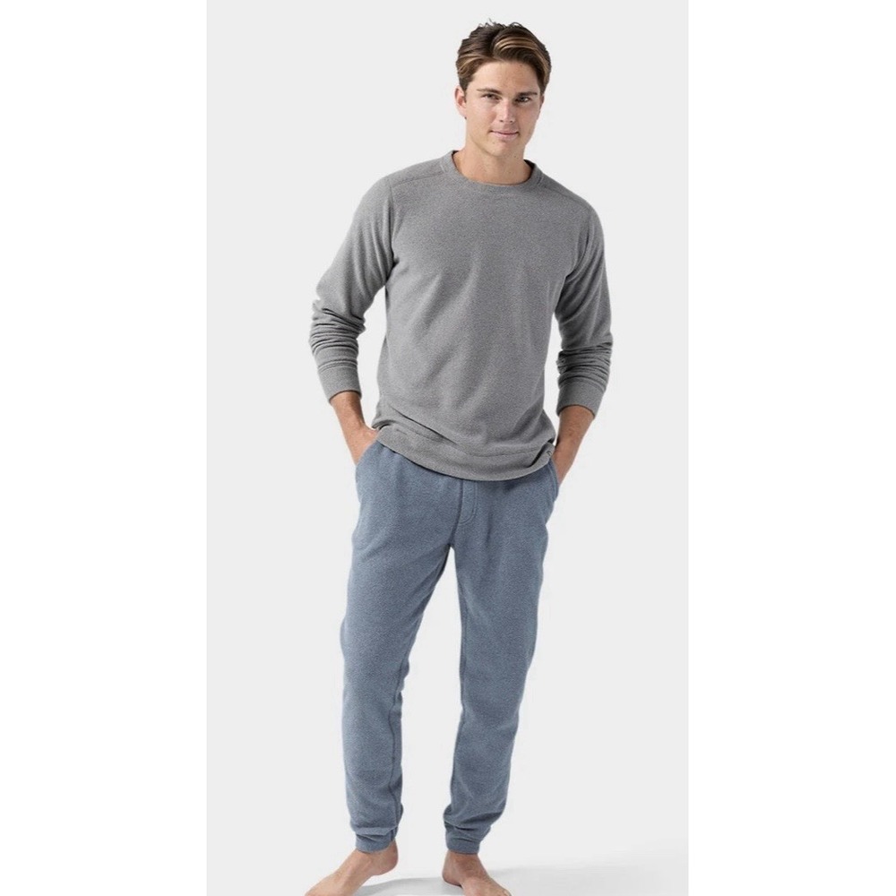 Stio Turpin Fleece Jogger Sweatpants Pants Blue Men's XL Drawstring Comfort